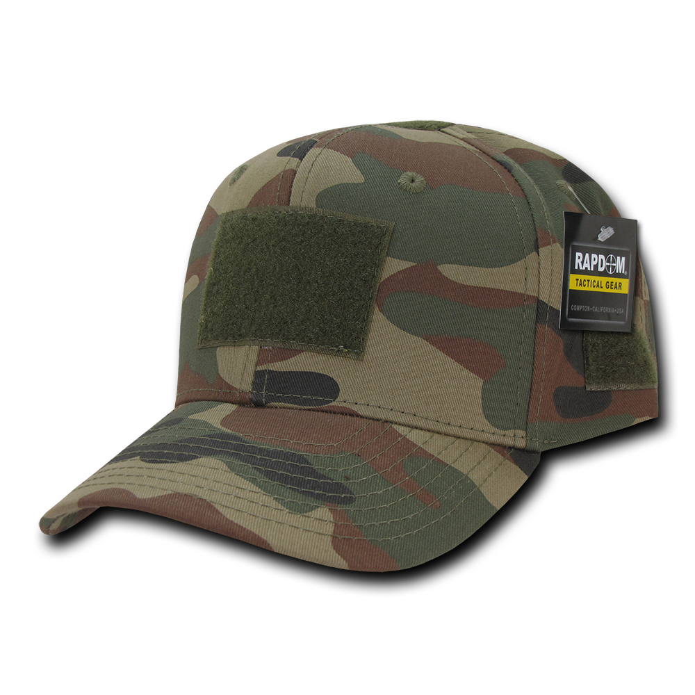 T75 - Tactical Operator Cap - Multi-Patch Woodland Camo - U.S.