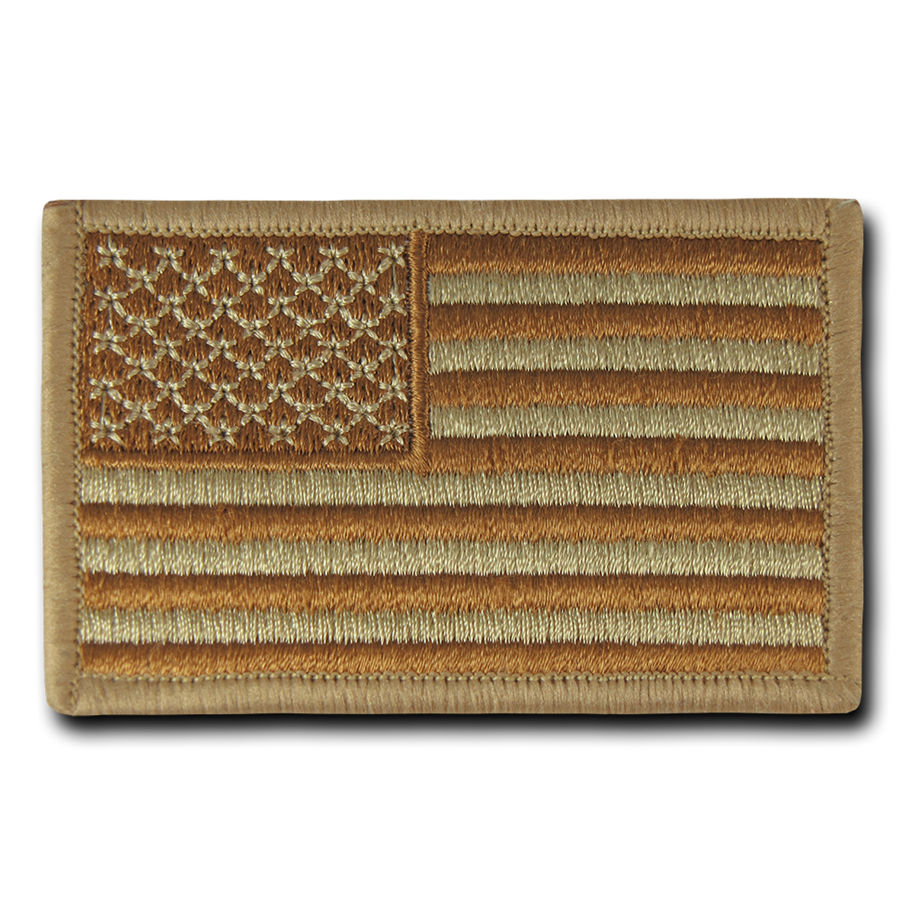 T91 - Tactical Patch - USA Flag - Subdued Coyote 