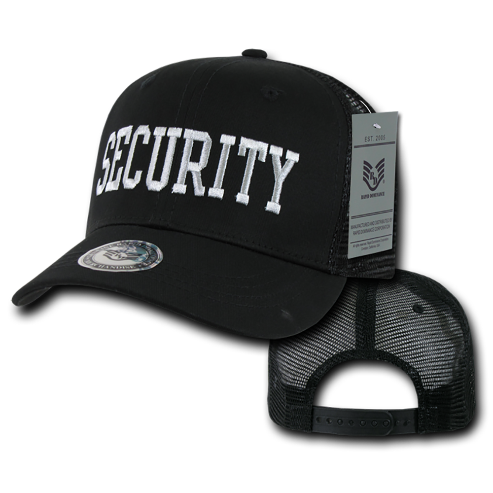S77 Security Cap Back to Basics Trucker Mesh Black