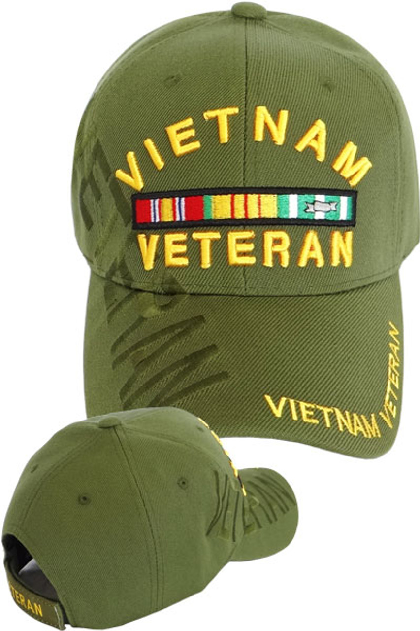 Vietnam Veteran Shadow Cap - Olive - USMILITARYHATS.COM
