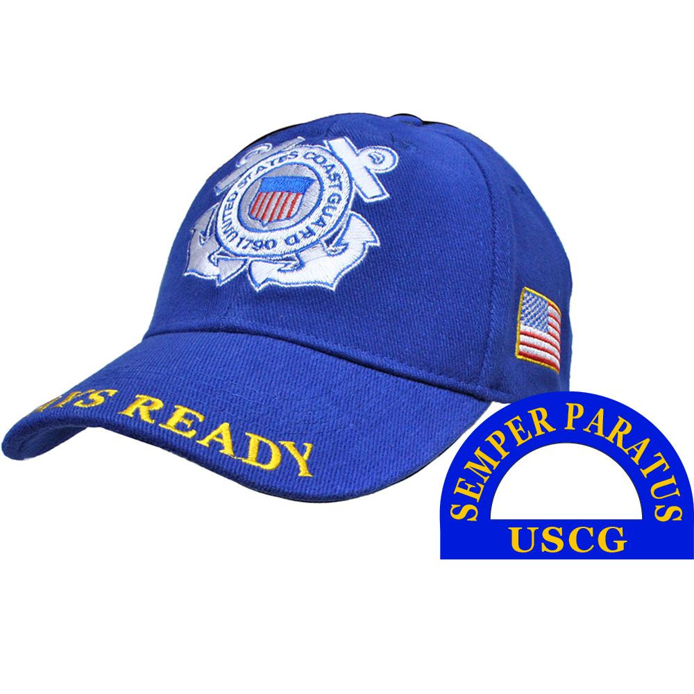 Eagle Emblems U.S. Coast Guard Semper Paratus Hat