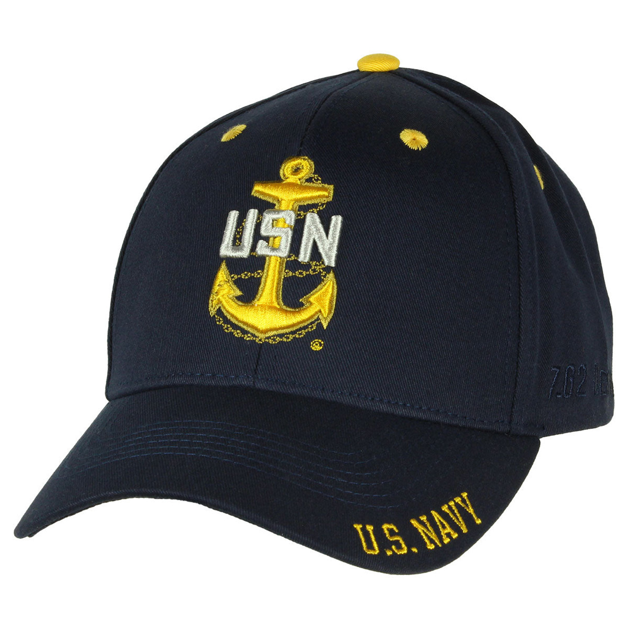 7.62 Design - U.S. Navy Chief Cap - Cotton Twill - Navy Blue