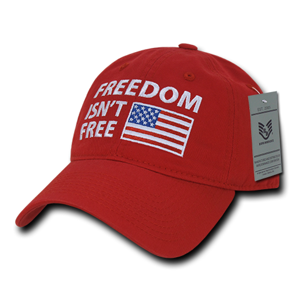 A03 - Freedom Isn't Free Cap Relaxed Red