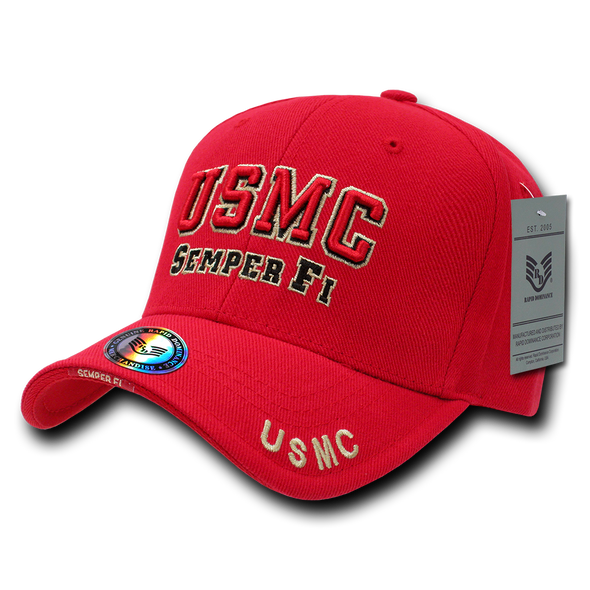 S001 - Marines Cap USMC Semper Fi Red