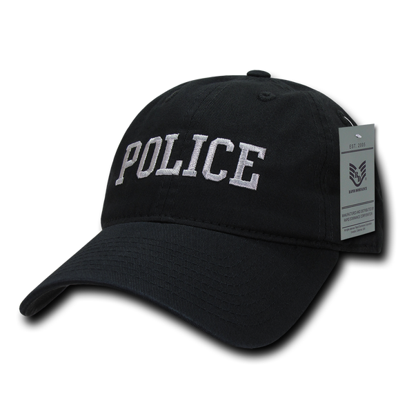 S78 - Police Cap - Relaxed Cotton - Black