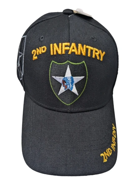 2nd Infantry Division Caps - Black