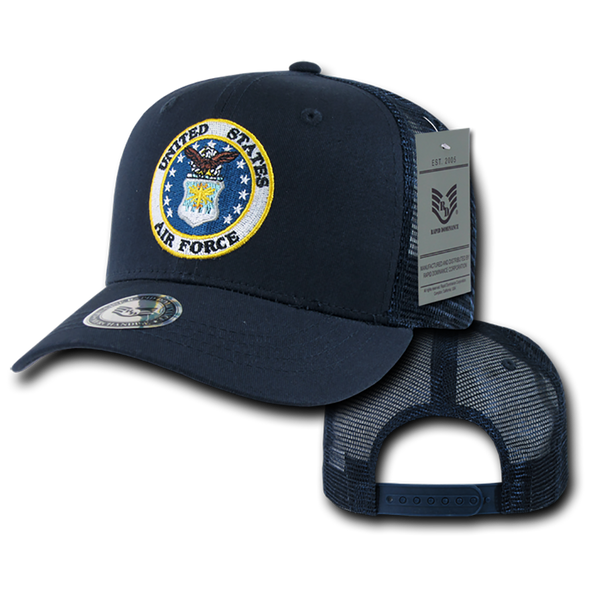 S77 - U.S. Air Force Cap - Back to Basics - Trucker Mesh - Blue