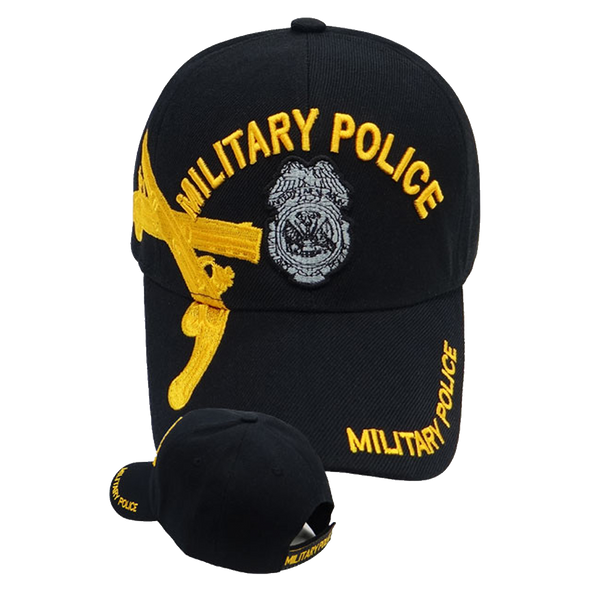 Military Police Cap - Black