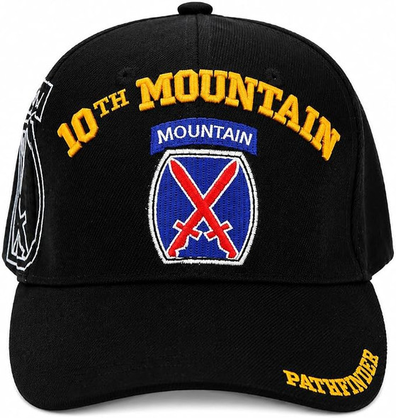 10th Mountain Division Shadow Cap - Black