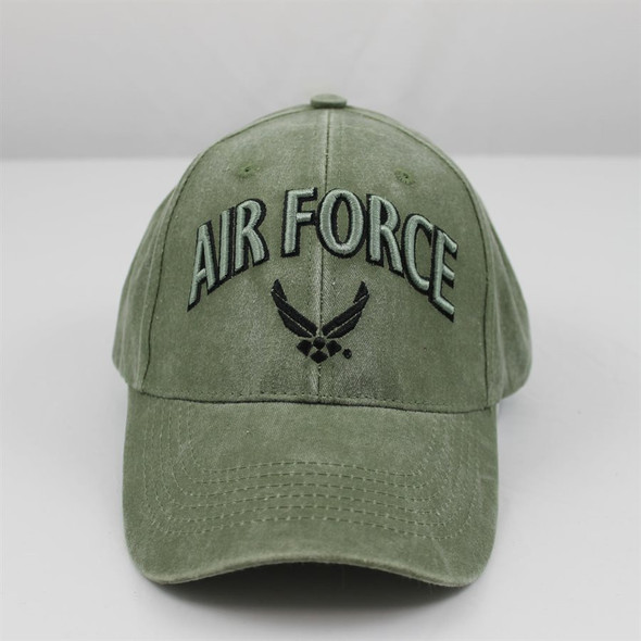 6474 - Air Force Cap - Wings Logo - OD Green