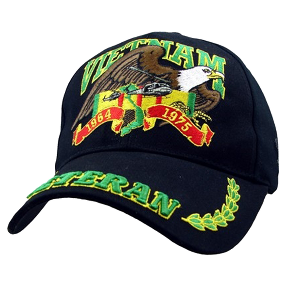 5988 - Vietnam Veteran Cap - Cotton - Black