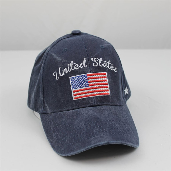 6420 - USA Flag Cap - Cotton - Blue