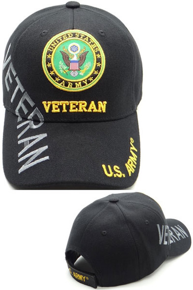 U.S. Army Veteran Shadow Cap - Black