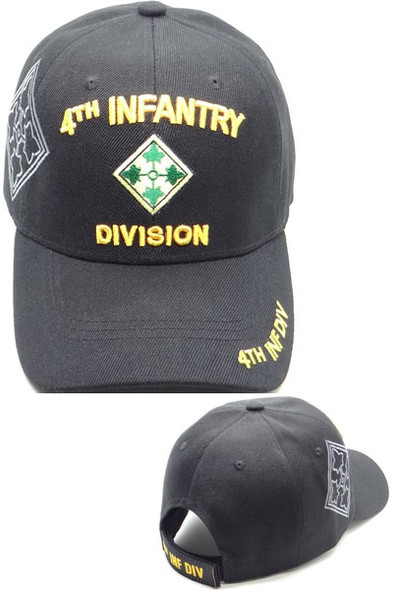 4th Infantry Division Shadow Cap - Black