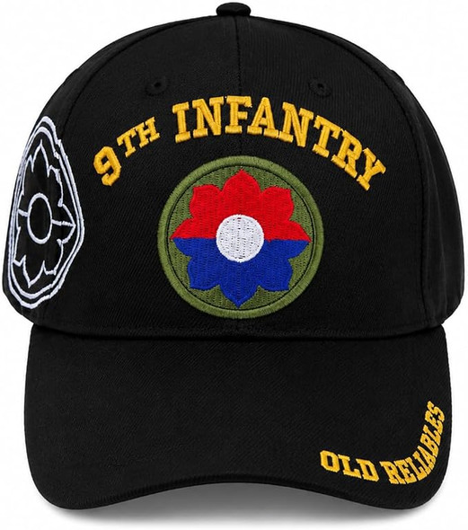 9th Infantry Division Caps - Black