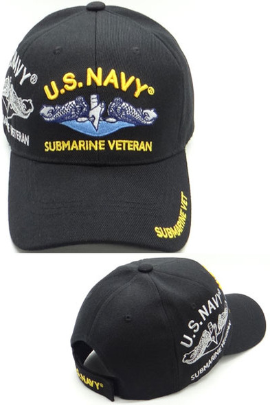 U.S. Navy Submarine Veteran Shadow Cap - Black