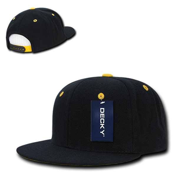 Accent Snapback Cap - Black/Gold