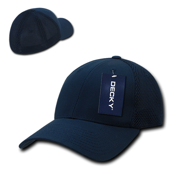 Air Mesh Flex Baseball Cap - Navy Blue/Navy Blue