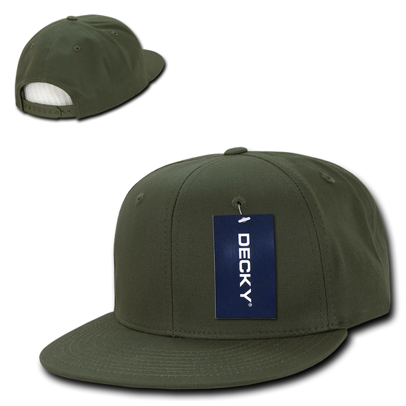 Cotton Snapback Cap - Olive