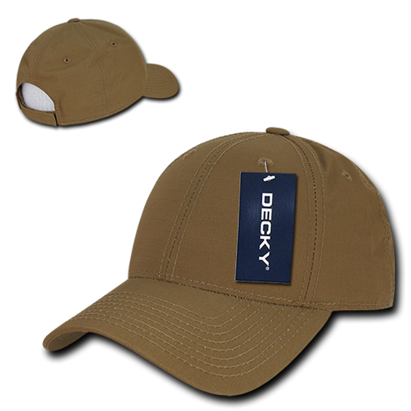 Low Crown Structured Ripstop Cap - Coyote