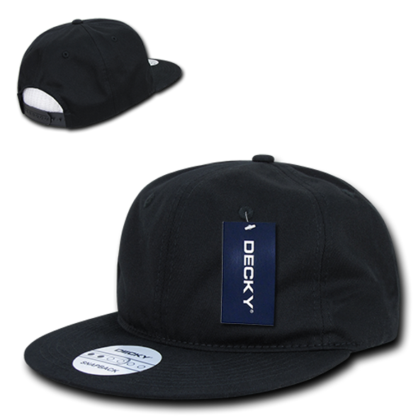 Relaxed Snapback Cap - Black