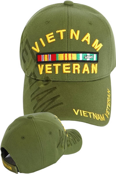 Vietnam Veteran Shadow Cap - Olive