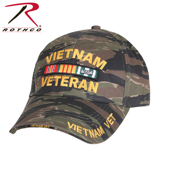 Rothco Deluxe Low Profile Vietnam Veteran Tiger Stripe Cap (Item #9494)