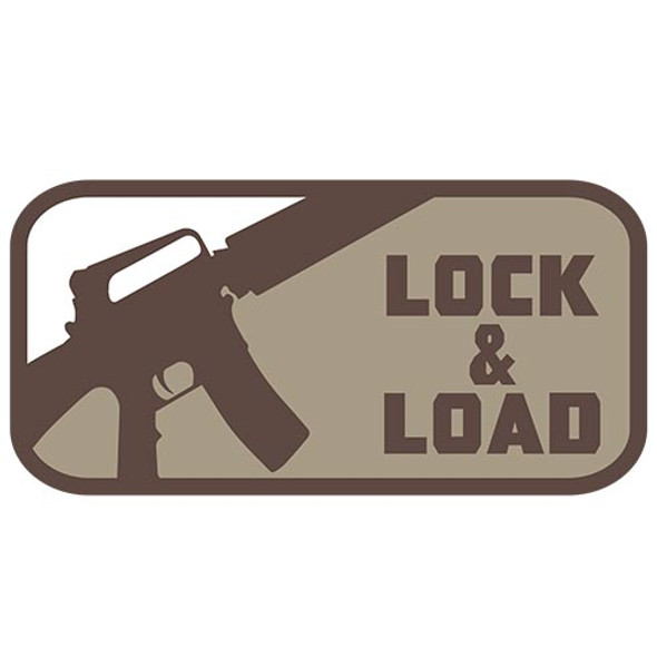 Lock & Load - Morale Patch - Khaki/Brown