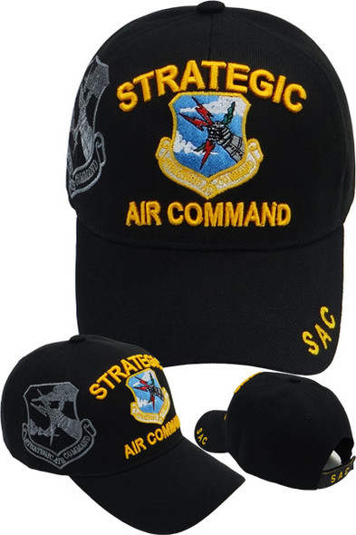 Strategic Air Command Logo Shadow Cap - Black