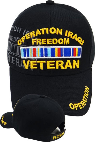 Operation Iraqi Freedom Veteran Shadow Cap - Black