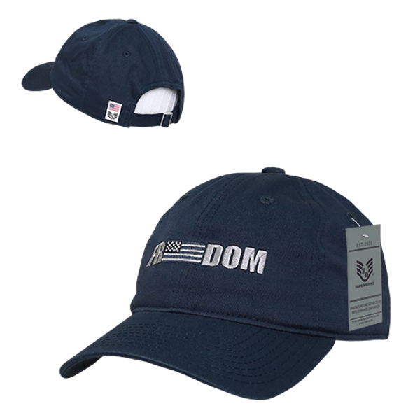 A03 - Freedom USA Flag Cap - Relaxed Cotton - Navy
