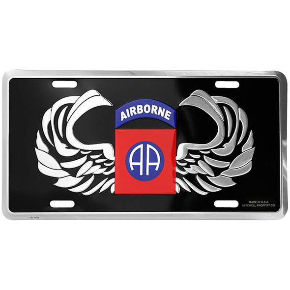 LA30 - 82nd Airborne Division License Plate - Made in USA