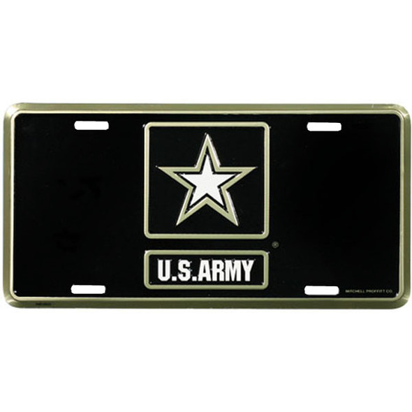 LA49 - U.S. Army Star Logo License Plate - Made in USA