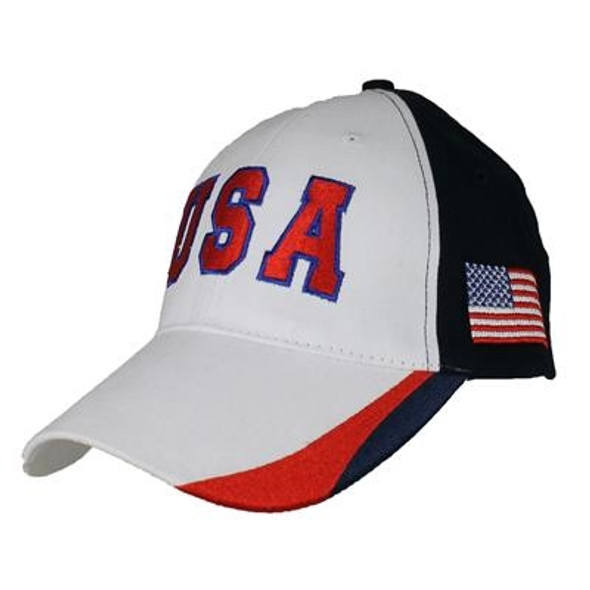 6712 - USA Cap - Cotton - Red/White/Blue