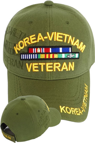 Korea Vietnam Veteran Shadow Cap - Olive