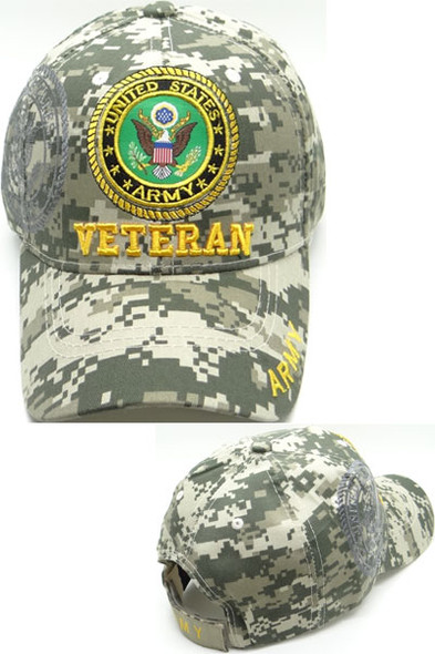 U.S. Army Veteran Cap - Shadow Seal - ACU Digital Camo