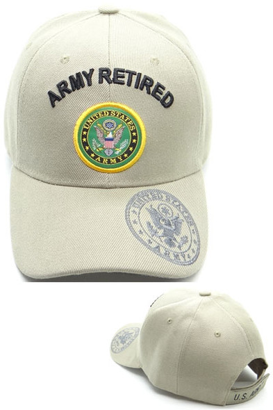 U.S. Army Retired Shadow Adjustable Cap - Officially Licensed, Black, One Size Fits Most