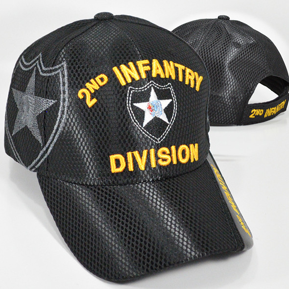 2nd Infantry Division Cap Mesh - Black