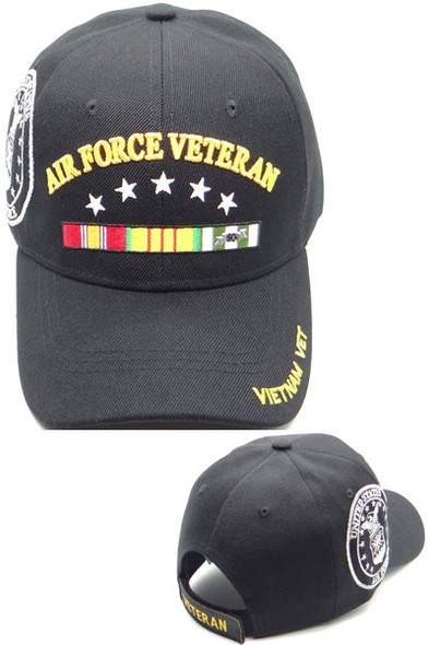 U.S. Air Force Vietnam Veteran Cap - Black