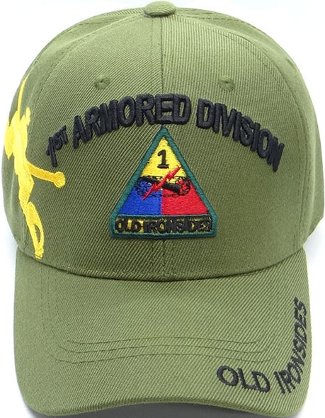 1st Armored Division Cap Shadow - Old Ironsides - Olive