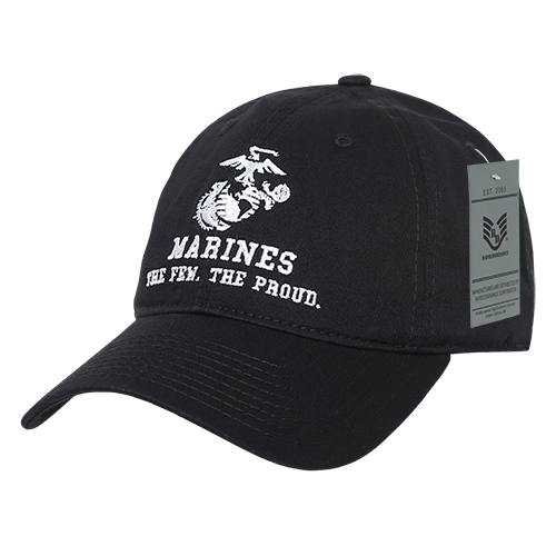 S78 - U.S. Marines Cap - Cotton Relaxed - Black