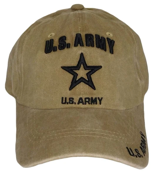 U.S. Army Cap Star Logo Subdued - Cotton Washed Khaki