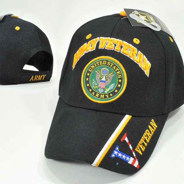 U.S. Army Veteran Cap - Black