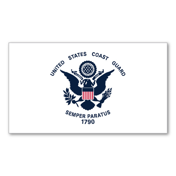 Coast Guard Flag Decal Decal