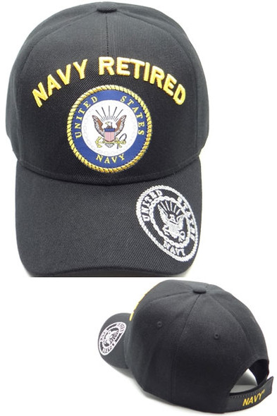 U.S. Navy Retired Cap - Black