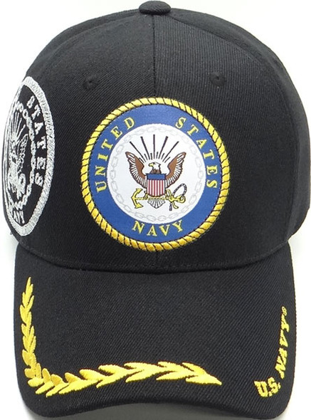 U.S. Navy Cap Emblem Shadow - Black