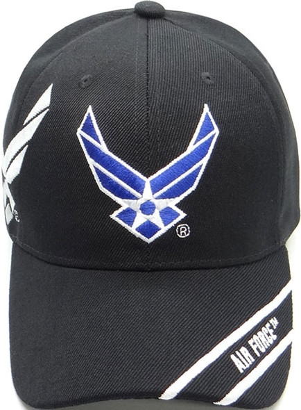 Air Force Cap Wings Logo Shadow - Black