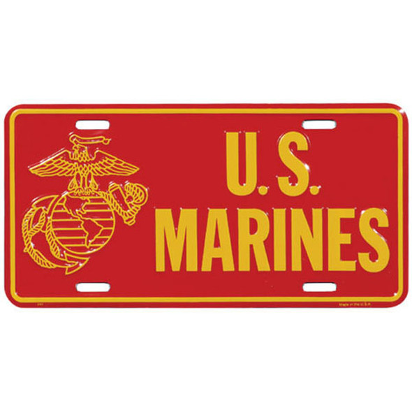 LM20 - U.S. Marines Semper Fi License Plate - Made in USA - U.S.