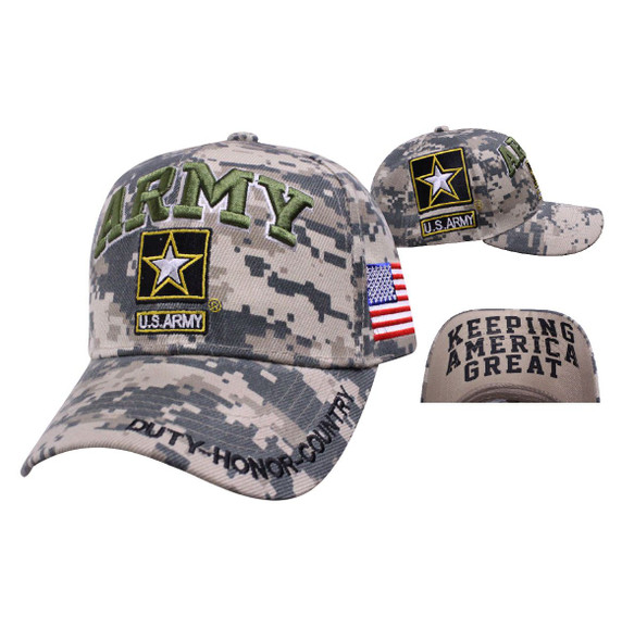 U.S. Army Cap - Keeping America Great - ACU Digital Camo