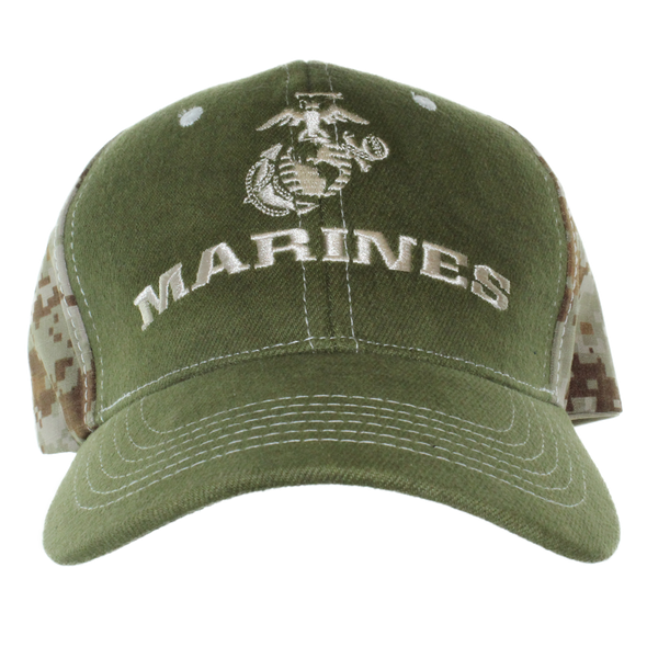 41835 - U.S. Marine Corps Cap - OD Green/Desert MARPAT Digital Camo